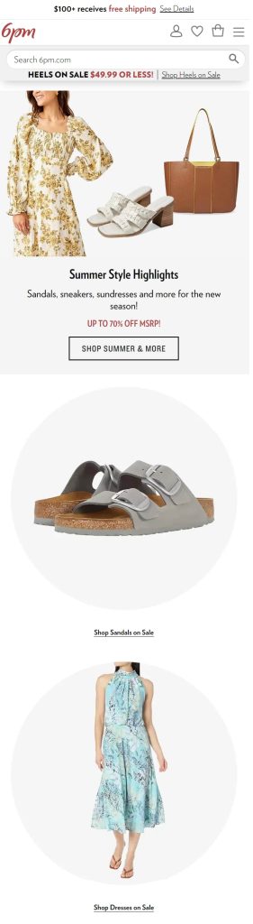 Posicionamiento ejemplo página compra 6 p.m