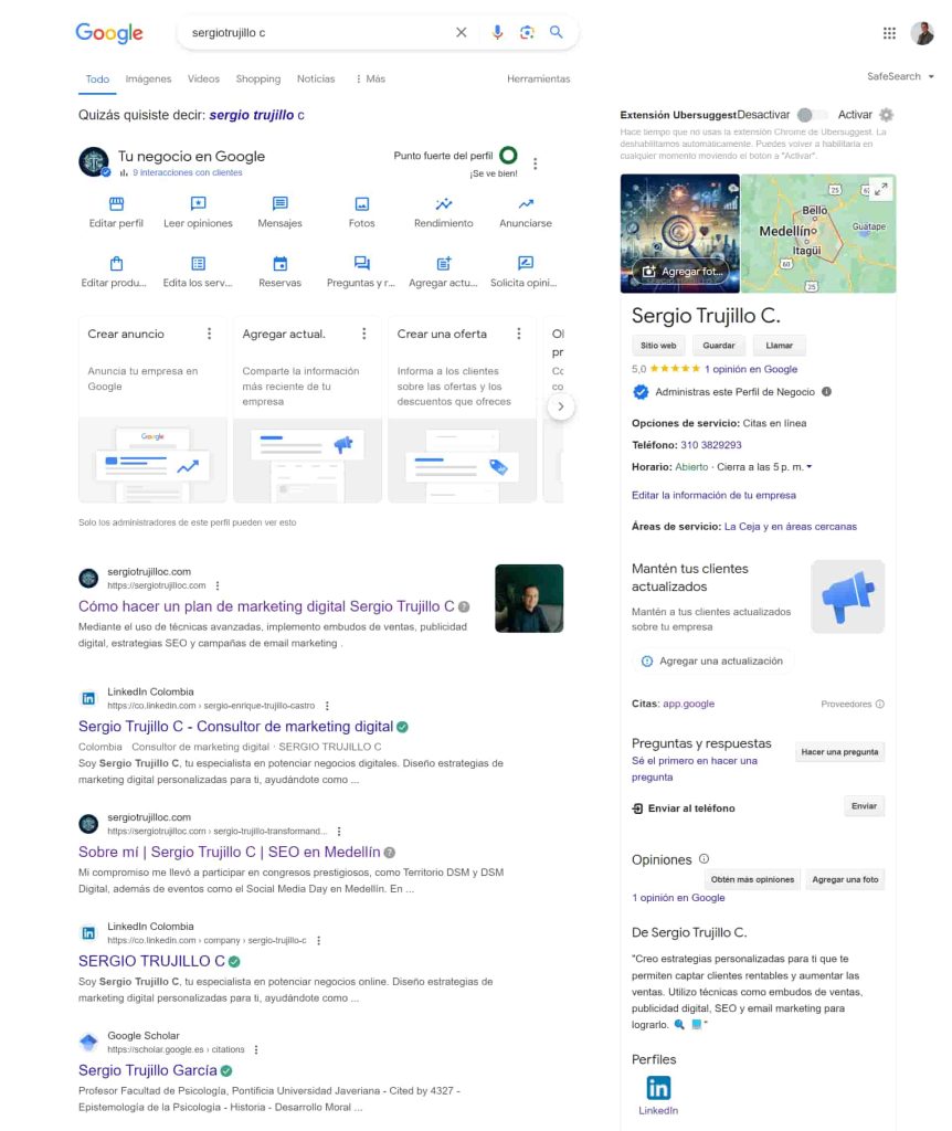 Consultor SEO Medellín _ Sergio Trujillo C
